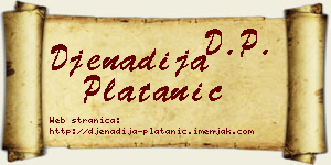 Đenadija Platanić vizit kartica